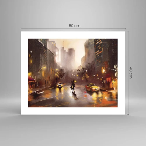 Affisch - I New Yorks ljus - 50x40 cm