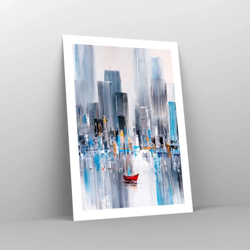 Affisch - Metropolis vid bukten - 50x70 cm