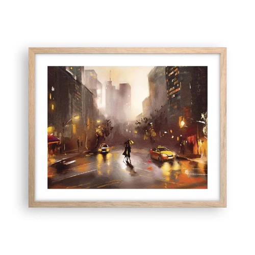 Affisch i ram av ljusek - I New Yorks ljus - 50x40 cm