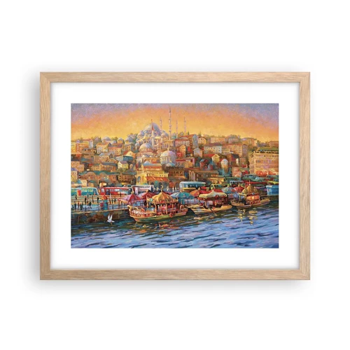 Affisch i ram av ljusek - Istanbul-berättelse - 40x30 cm