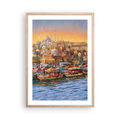 Affisch i ram av ljusek - Istanbul-berättelse - 50x70 cm