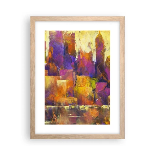 Affisch i ram av ljusek - Metropolis komposition - 30x40 cm