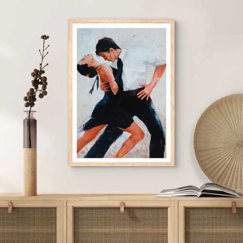 Affisch i ram av ljusek - Mina drömmars tango - 40x50 cm