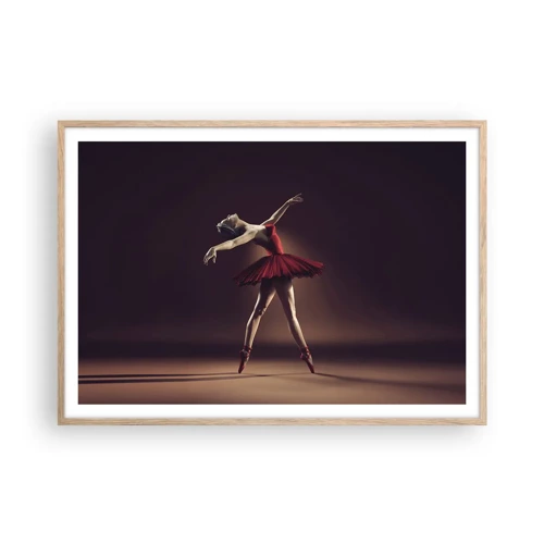 Affisch i ram av ljusek - Prima ballerina - 100x70 cm