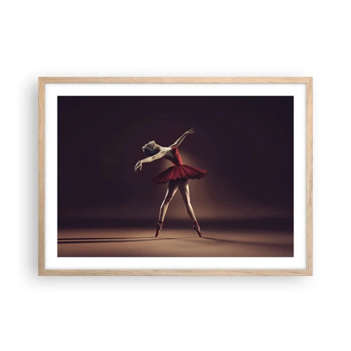 Affisch i ram av ljusek - Prima ballerina - 70x50 cm