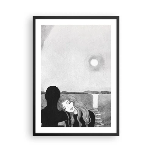 Affisch i svart ram - Alltid hemlighet - 50x70 cm