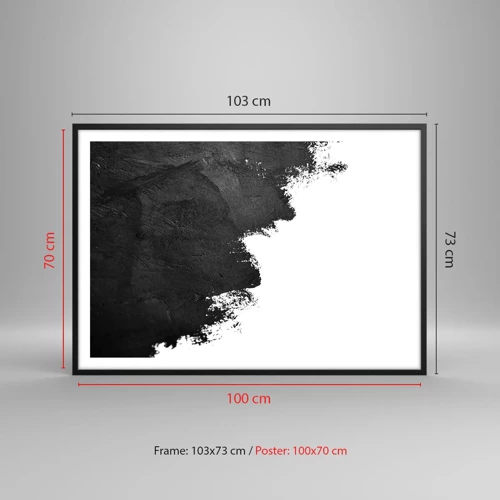 Affisch i svart ram - Element: jord - 100x70 cm
