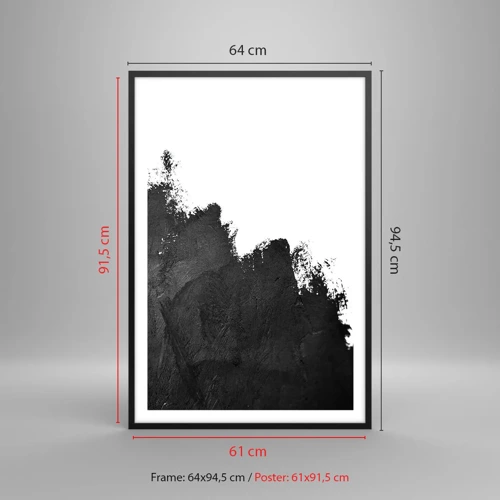 Affisch i svart ram - Element: jord - 61x91 cm