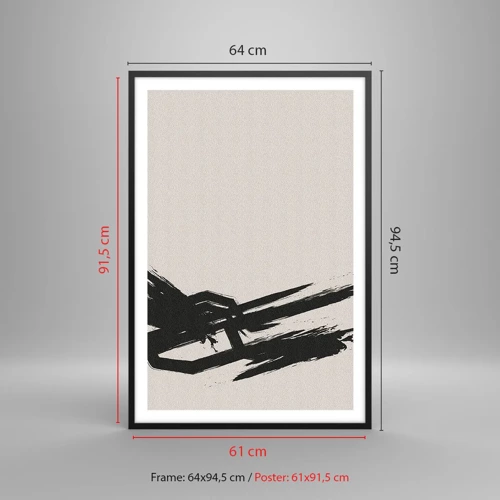 Affisch i svart ram - En ostoppbar rörelse - 61x91 cm