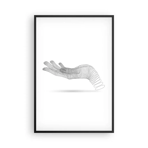 Affisch i svart ram - En spänstig hand - 61x91 cm