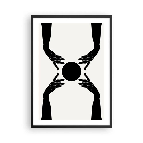 Affisch i svart ram - Ett hemligt tecken - 50x70 cm