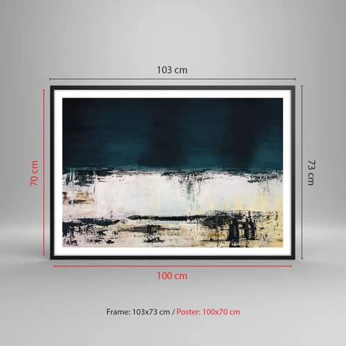 Affisch i svart ram - Horisontell komposition - 100x70 cm