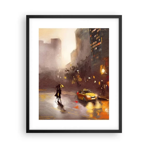 Affisch i svart ram - I New Yorks ljus - 40x50 cm