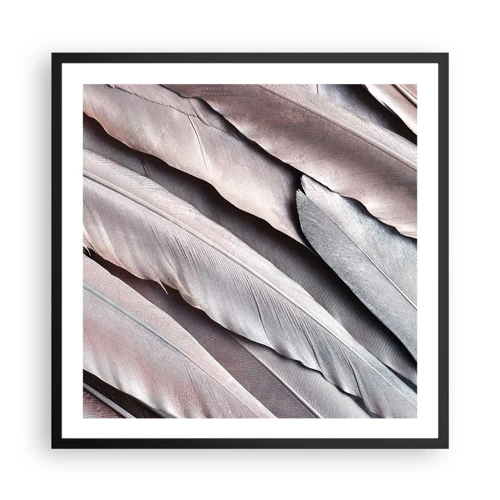 Affisch i svart ram - I rosa silver - 60x60 cm