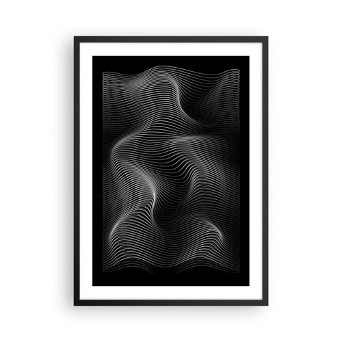 Affisch i svart ram - Ljusets dans i rymden - 50x70 cm