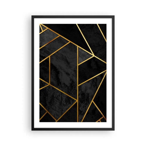 Affisch i svart ram - Mörker och sken - 50x70 cm