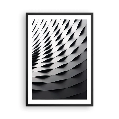 Affisch i svart ram - På vågornas yta - 50x70 cm