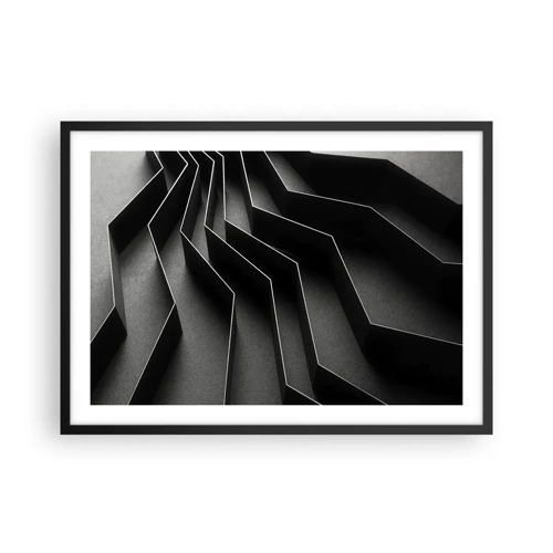 Affisch i svart ram - Rumslig ordning - 70x50 cm