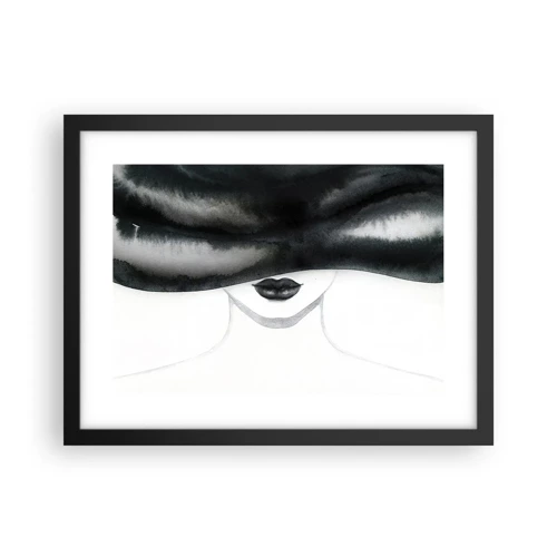 Affisch i svart ram - Sensuell hemlighet - 40x30 cm