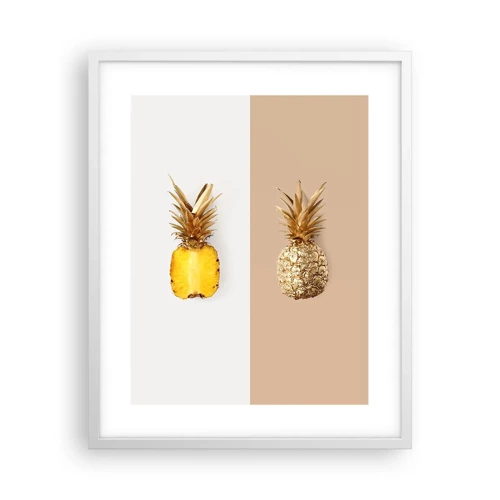 Affisch i vit ram - Ananas för oss - 40x50 cm