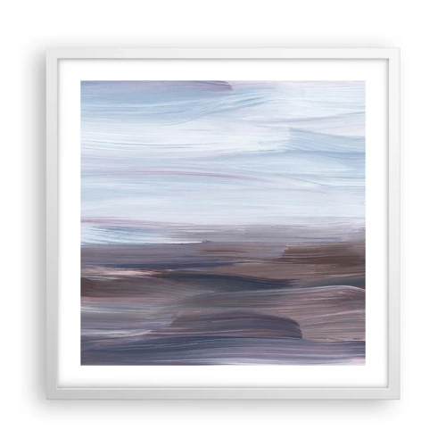 Affisch i vit ram - Element: vatten - 50x50 cm