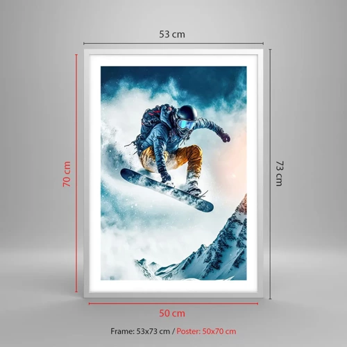 Affisch i vit ram - Extrema känslor - 50x70 cm