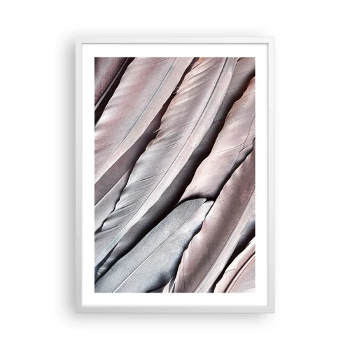 Affisch i vit ram - I rosa silver - 50x70 cm