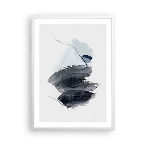 Affisch i vit ram - Intensitet och rörelse - 50x70 cm