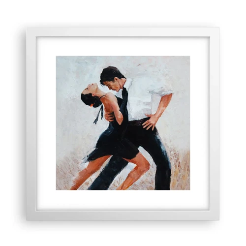 Affisch i vit ram - Mina drömmars tango - 30x30 cm