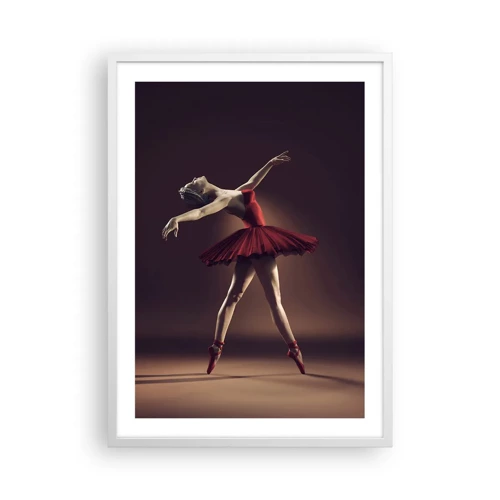 Affisch i vit ram - Prima ballerina - 50x70 cm