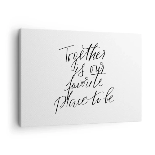 Bild på duk Arttor 70x50 cm - Känner du också det? - Typografi, Bekräftelse, Maxim, Slogan, Grafik, Till vardagsrum, Till sovrum, Vit, Svart, Horisontella, Duk, AA70x50-4539