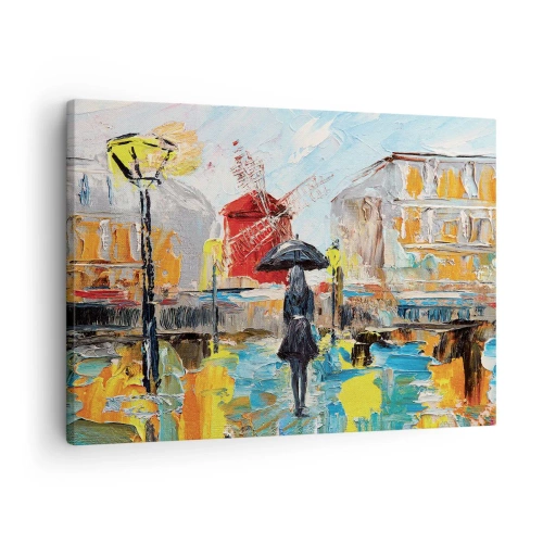 Bild på duk Arttor 70x50 cm - Parislegender - Kvinna, Paris, Stad, Konst, Arkitektur, Till vardagsrum, Till sovrum, Vit, Brun, Horisontella, Duk, AA70x50-4974