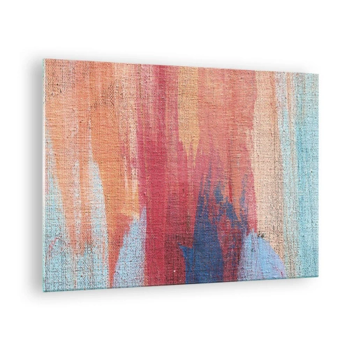 Bild på glas Arttor 70x50 cm - Rinnande regnbåge - Abstraktion, Konst, Målning, Modern Konst, Trender, Till vardagsrum, Till sovrum, Röd, Blå, Horisontella, Glas, GAA70x50-5069