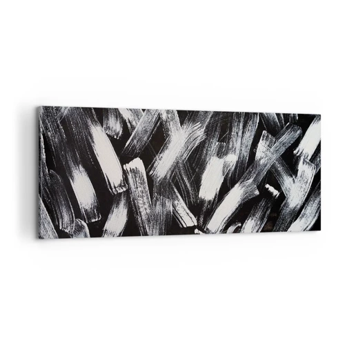 Canvastavla - Bild på duk - Abstraktion i industriell anda - 100x40 cm