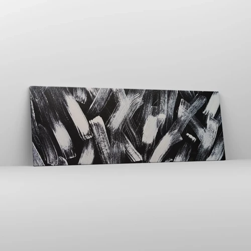 Canvastavla - Bild på duk - Abstraktion i industriell anda - 140x50 cm