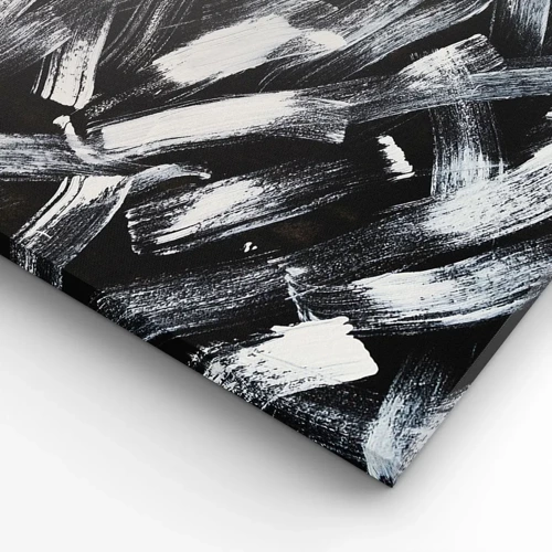 Canvastavla - Bild på duk - Abstraktion i industriell anda - 55x100 cm