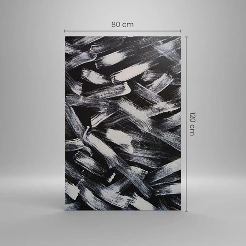 Canvastavla - Bild på duk - Abstraktion i industriell anda - 80x120 cm