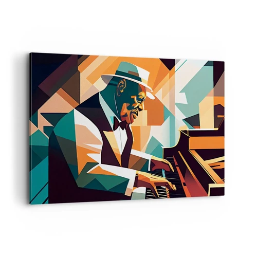 Canvastavla - Bild på duk - Allt som är jazz - 120x80 cm