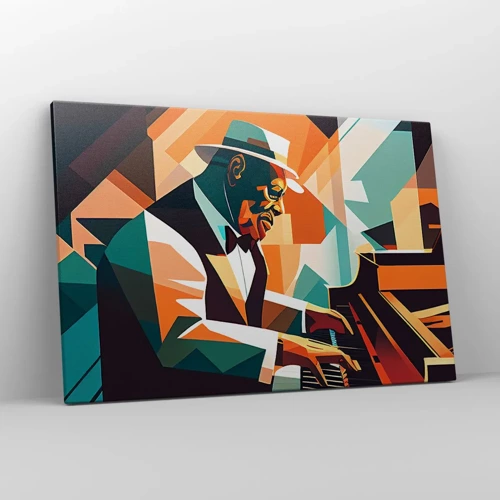 Canvastavla - Bild på duk - Allt som är jazz - 120x80 cm