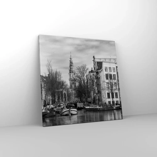 Canvastavla - Bild på duk - Amsterdam stämning - 50x50 cm