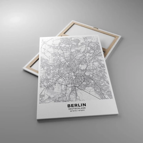 Canvastavla - Bild på duk - Berlins blomma - 80x120 cm