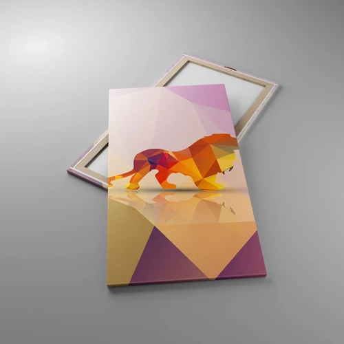 Canvastavla - Bild på duk - Diamantkung - 65x120 cm