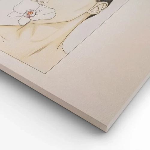 Canvastavla - Bild på duk - Elegansens och skönhetens symbol - 100x70 cm