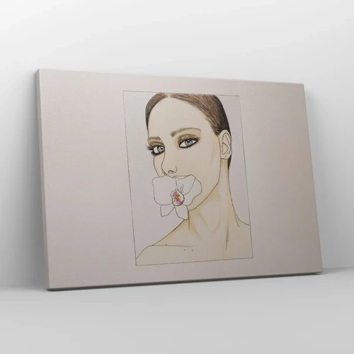 Canvastavla - Bild på duk - Elegansens och skönhetens symbol - 70x50 cm