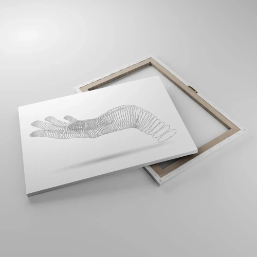 Canvastavla - Bild på duk - En spänstig hand - 70x50 cm