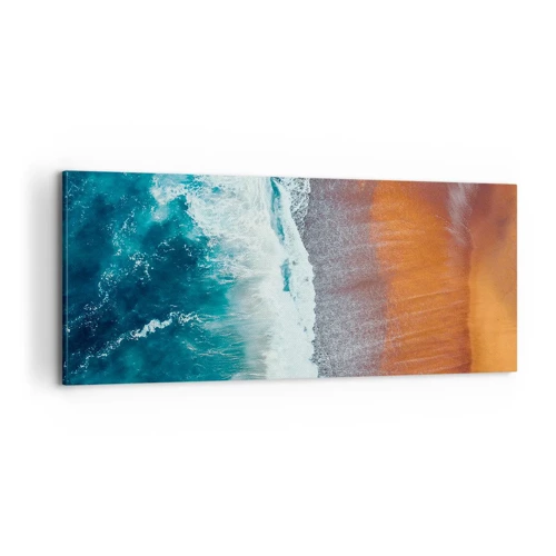 Canvastavla - Bild på duk - En touch av havet - 100x40 cm