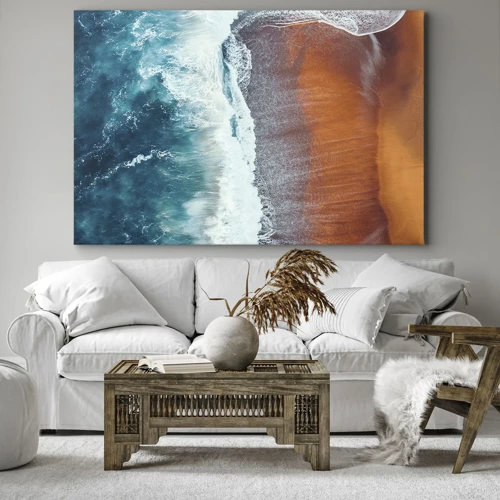 Canvastavla - Bild på duk - En touch av havet - 120x80 cm