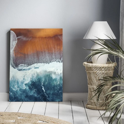 Canvastavla - Bild på duk - En touch av havet - 50x70 cm