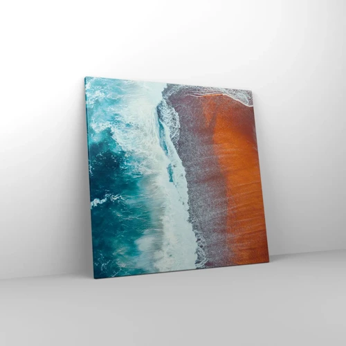 Canvastavla - Bild på duk - En touch av havet - 70x70 cm