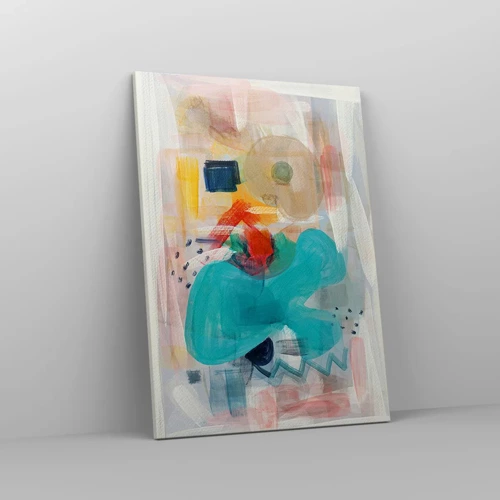 Canvastavla - Bild på duk - Ett färgglatt spel - 50x70 cm